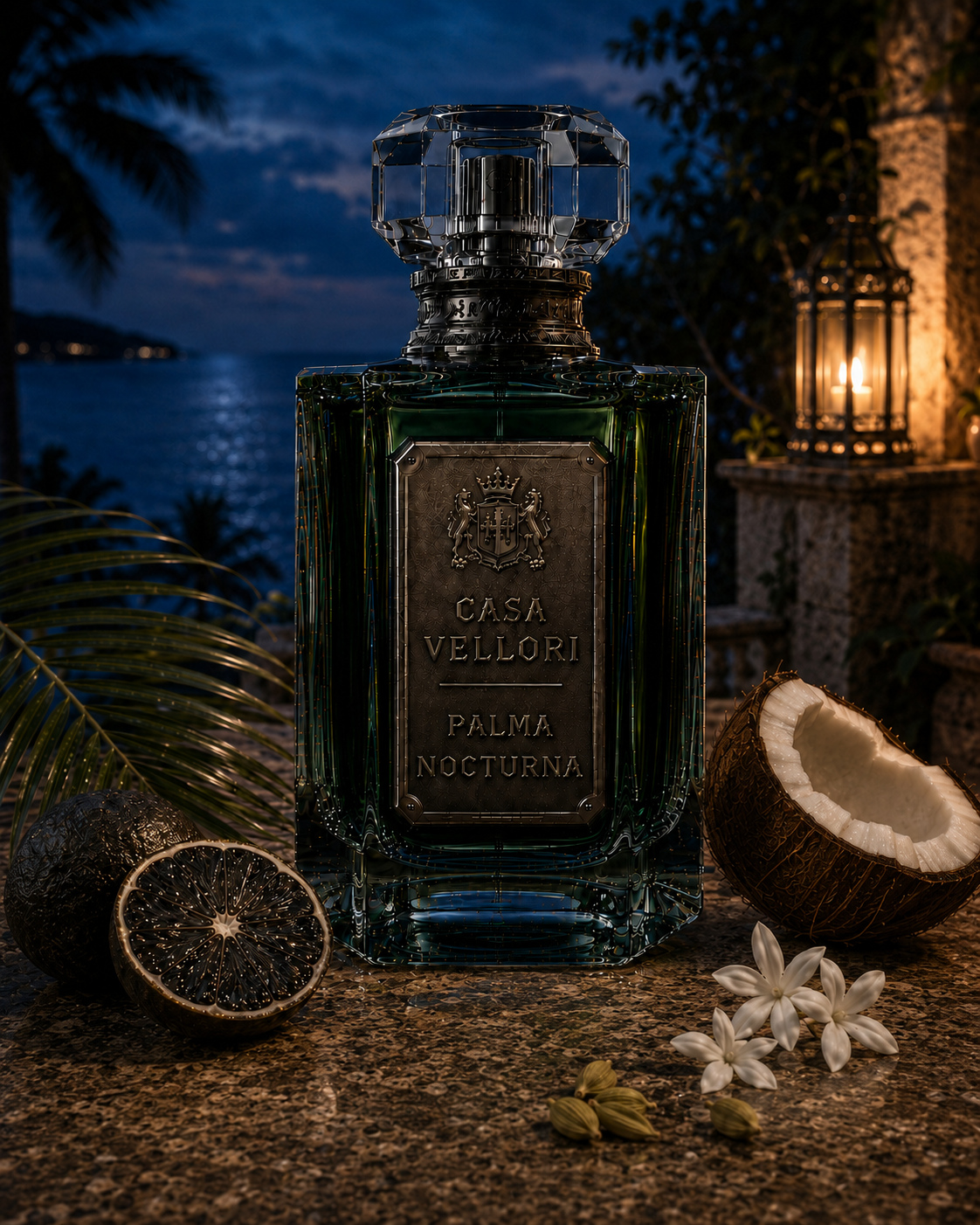 Palma Nocturna Eau de Parfum mit schwarzer Limette, Jasmin und Kokos